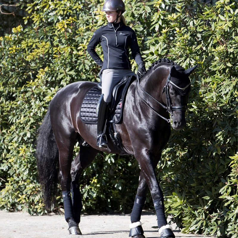 LeMieux Loire Memory Dressage Square - Black-1